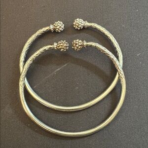 West Indian Silver Bangle Bracelet